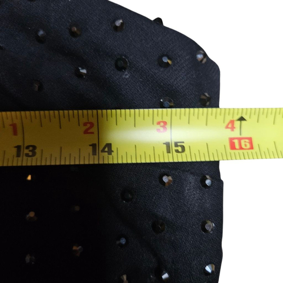 MNG by Mango 6 Black Mini Dress with Crystals - Picture 6 of 7